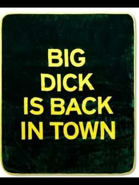 New Danny Duncan Thick 60x50 Big Dick Is Back in Town Reversible Fleece Blanket
